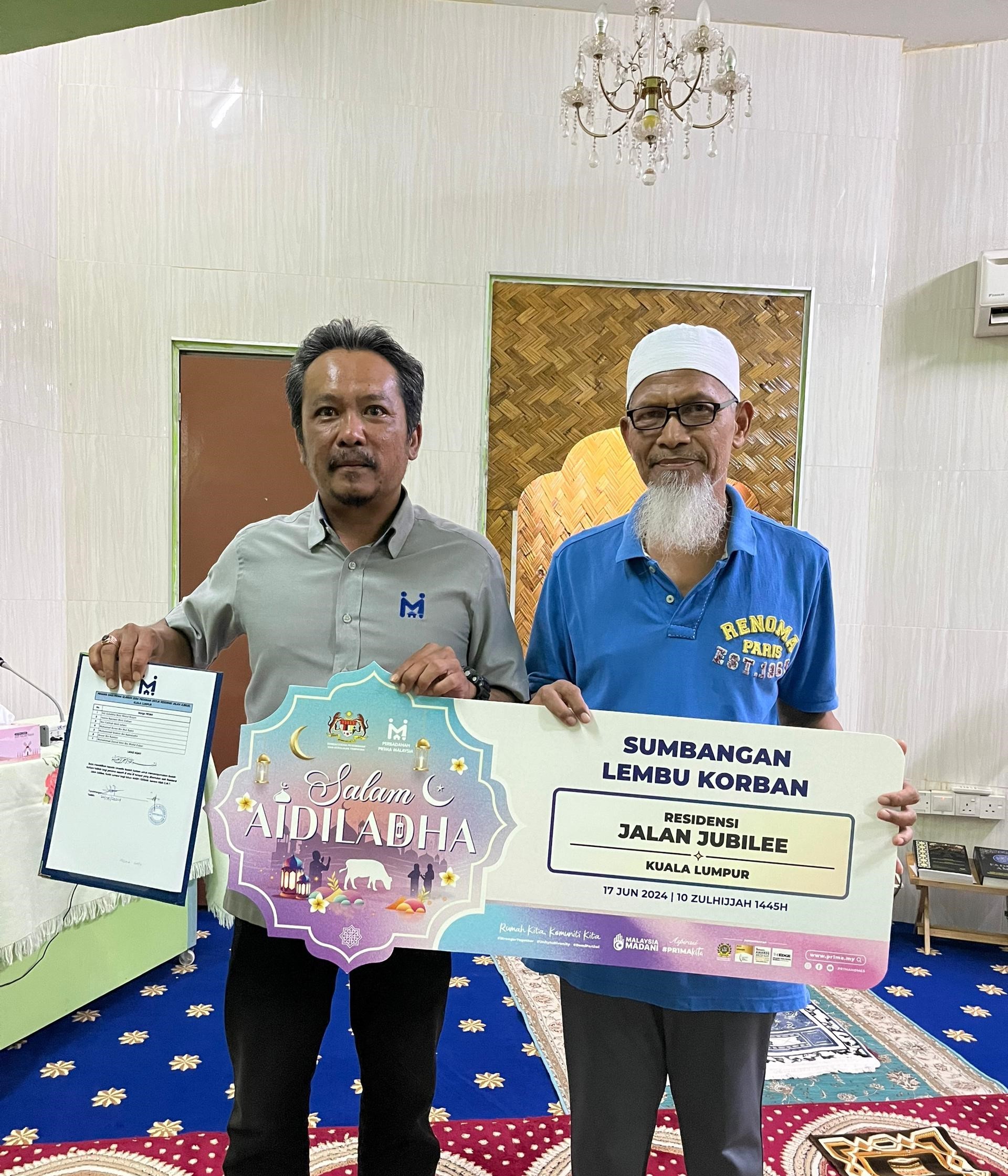 Cover image of Community Past Program: PR1MA Qurban 2024 – Contribution and sponsorships of cows which in line with the #PR1MAKita Aspiration at Residensi Jalan Jubilee, Kuala Lumpur.