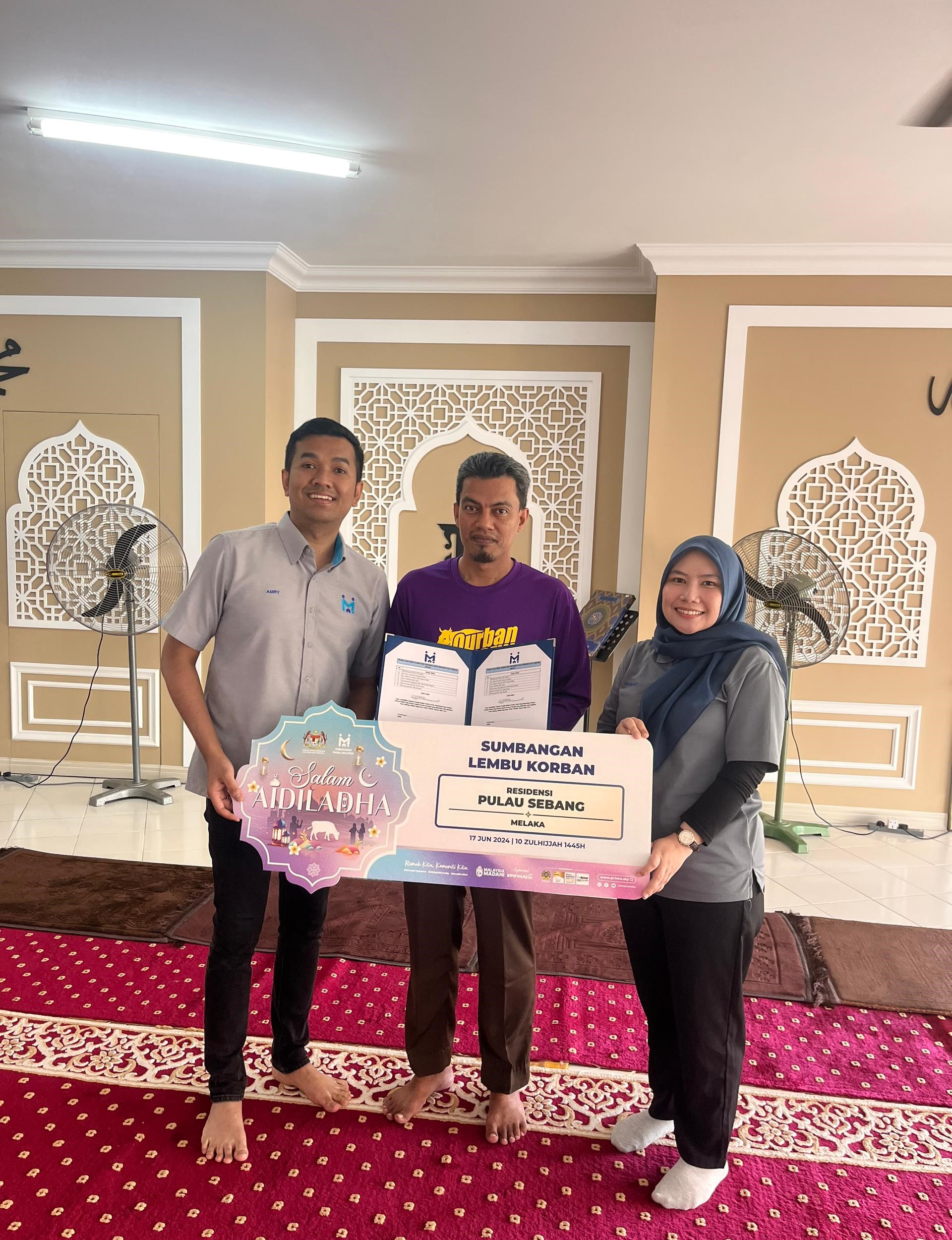 Cover image of Community Past Program: PR1MA Qurban 2024 – Contribution and sponsorships of cows which in line with the #PR1MAKita Aspiration at Residensi Pulau Sebang, Melaka.