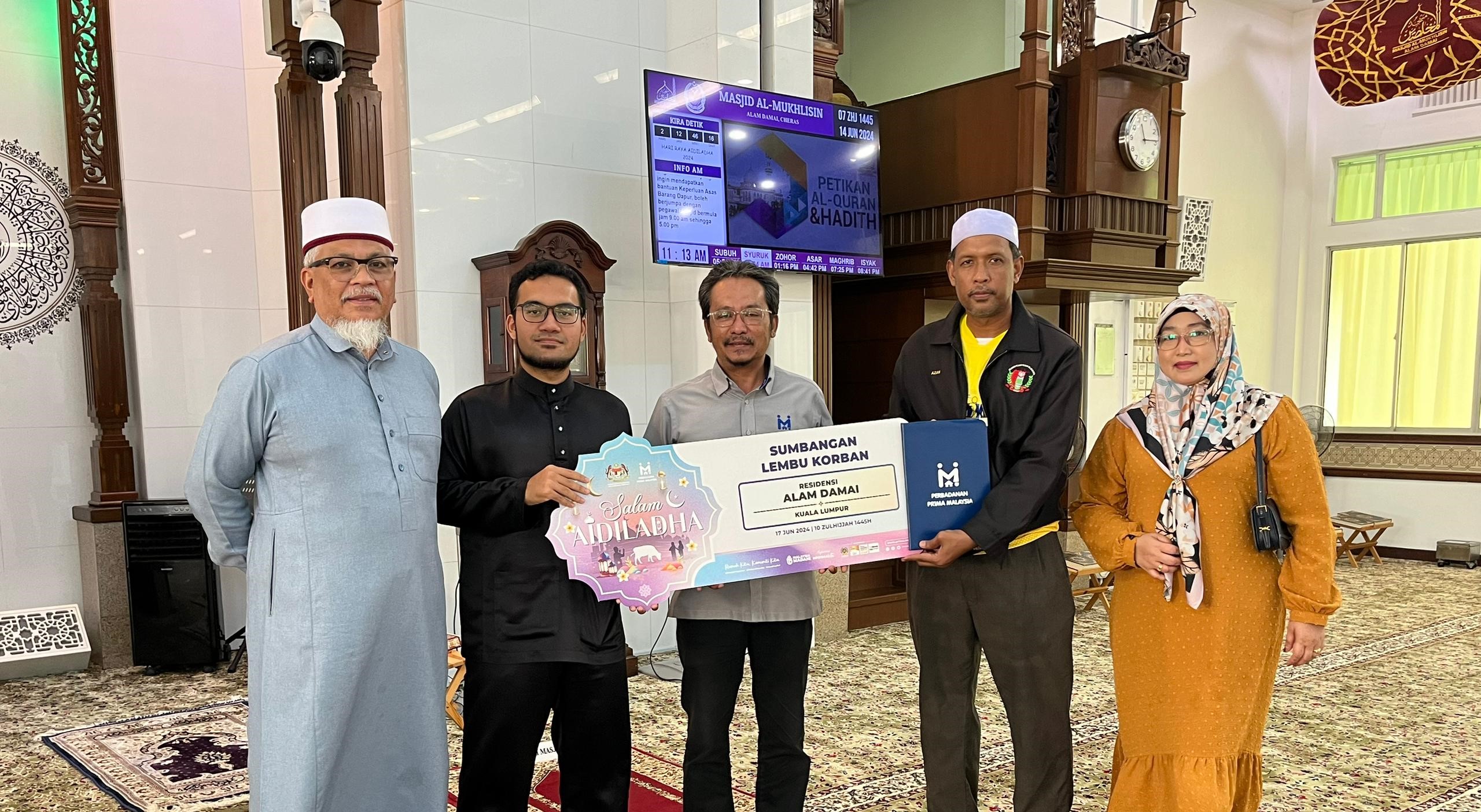 Cover image of Community Past Program: PR1MA Qurban 2024 – Contribution and sponsorships of cows which in line with the #PR1MAKita Aspiration at Residensi Alam Damai, Kuala Lumpur.